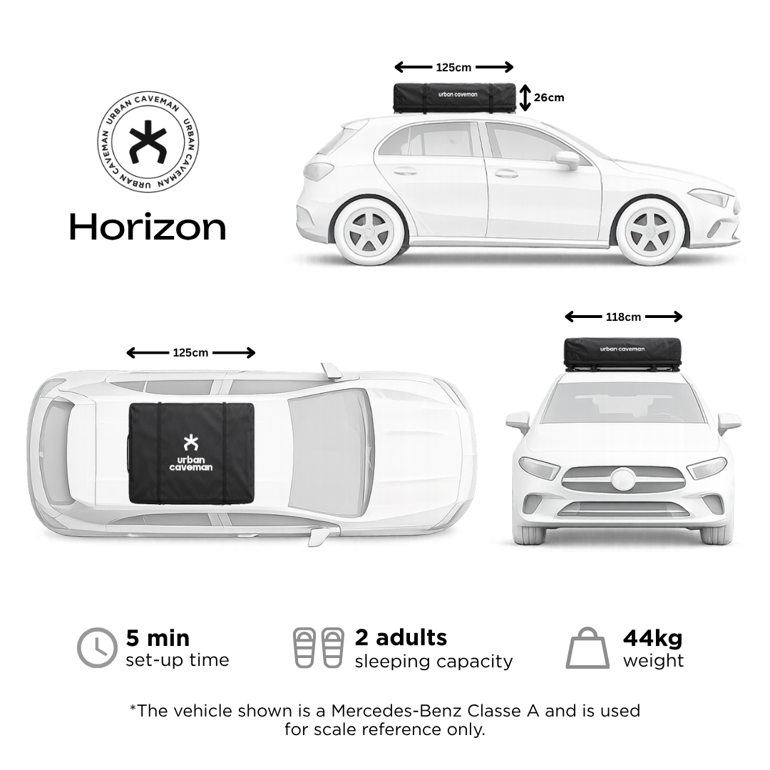 Urban Caveman Horizon Soft shell Roof Top Tent
