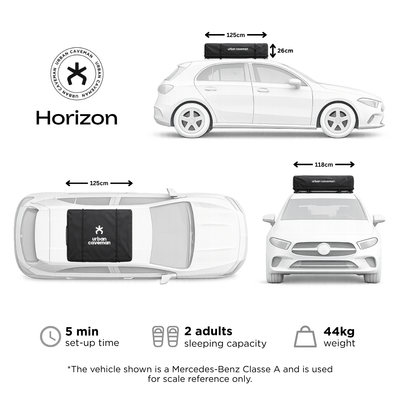Urban Caveman Horizon Soft shell Roof Top Tent